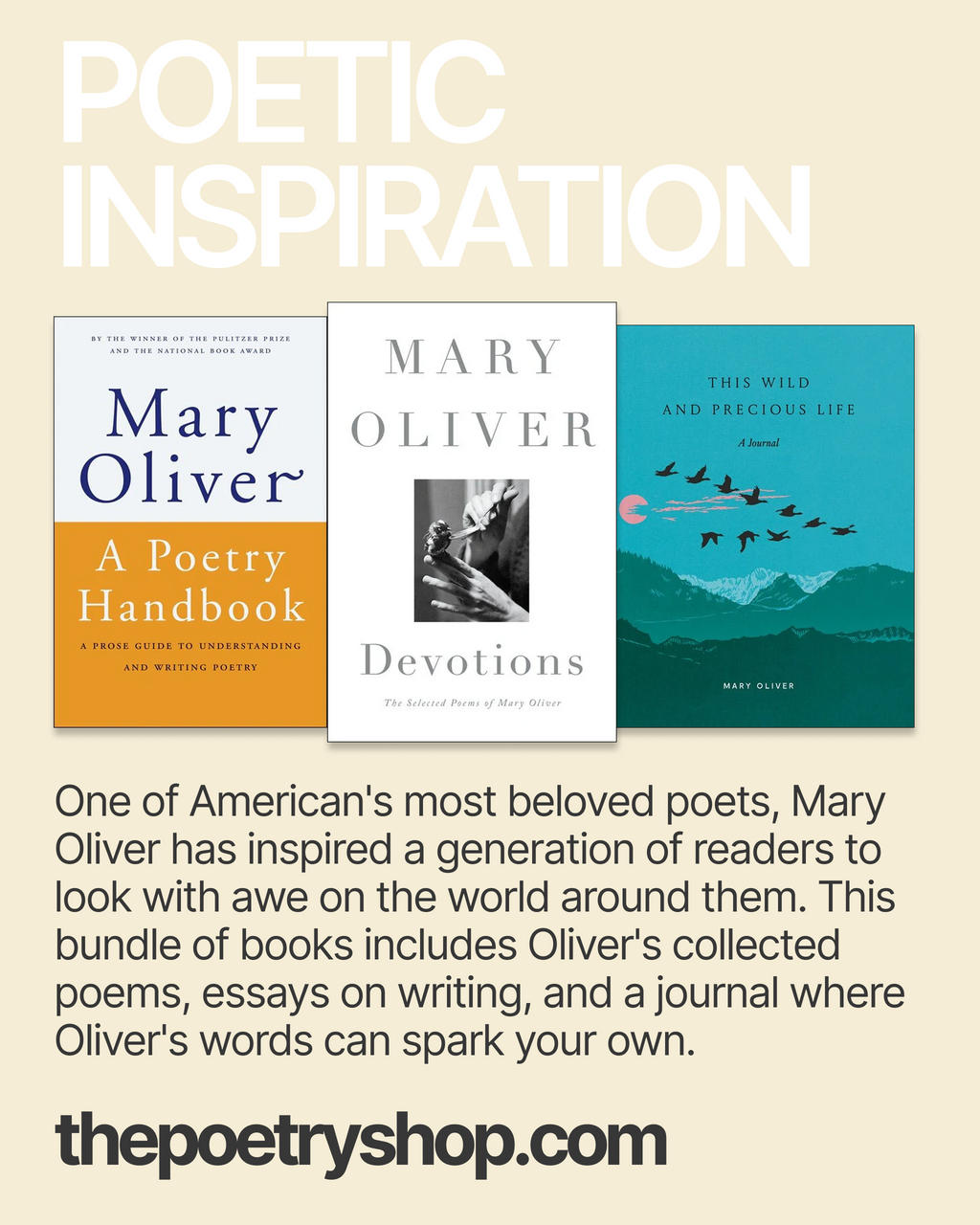 Poetic Inspiration: Mary Oliver's poetry, craft, and journal