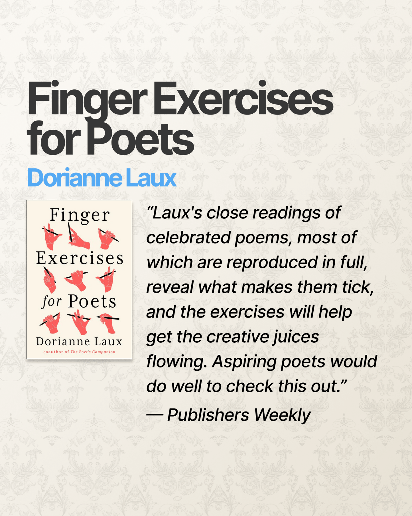 An Essential Poetry Writing Bundle: Mary Oliver, Tracy K. Smith, Dorianne Laux - The Poetry Shop