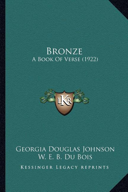 Bronze: A Book Of Verse (1922) - The Poetry Shop