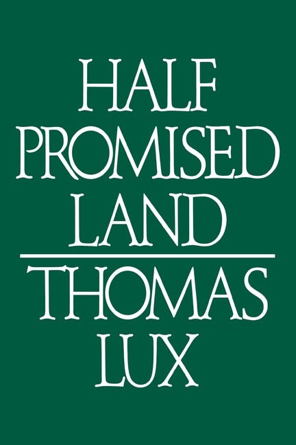 Half Promised Land Pa - The Poetry Shop