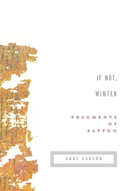 If Not, Winter: Fragments of Sappho - The Poetry Shop