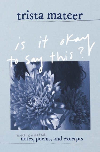 is it okay to say this?: brief collected notes, poems, and excerpts - The Poetry Shop
