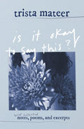 is it okay to say this?: brief collected notes, poems, and excerpts - The Poetry Shop