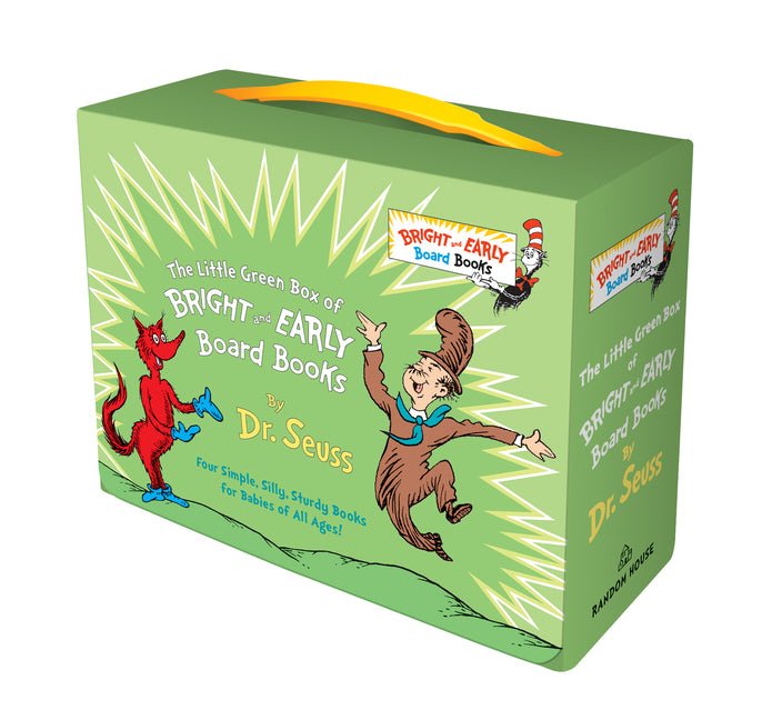 Little Green Boxed Set of Bright and Early Board Books: Fox in Socks; Mr. Brown Can Moo! Can You?; There's a Wocket in My Pocket!; Dr. Seuss's ABC - The Poetry Shop